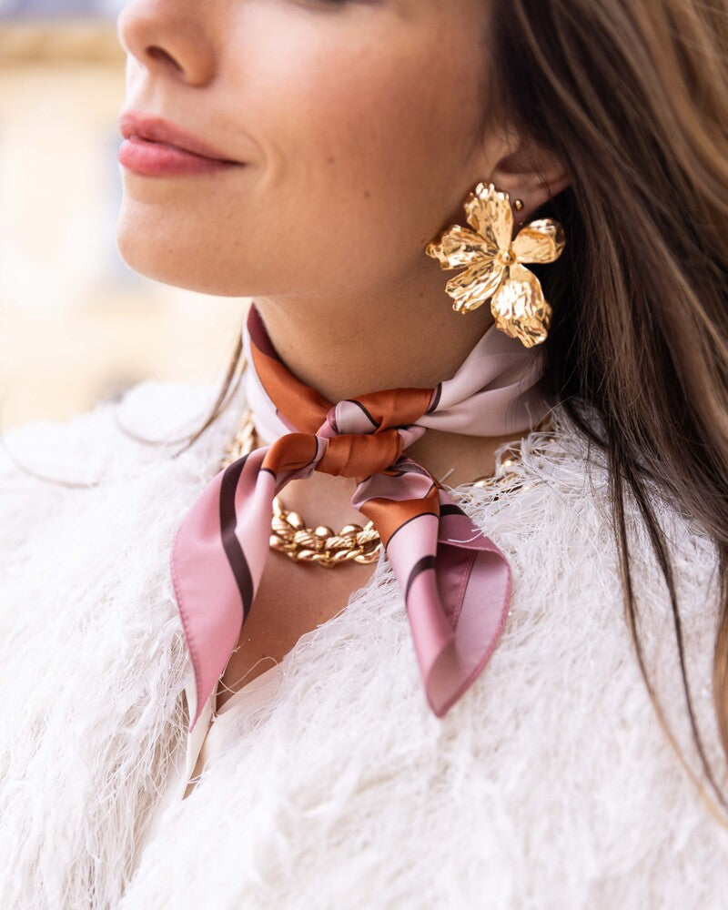 Le Foulard Allegoria - Rose